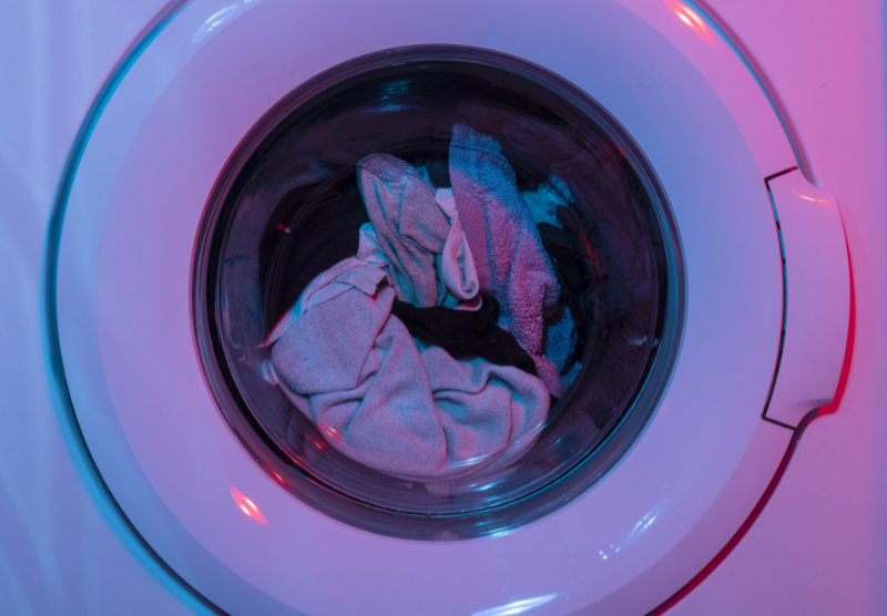 Sichtfenster einer Waschmaschine
